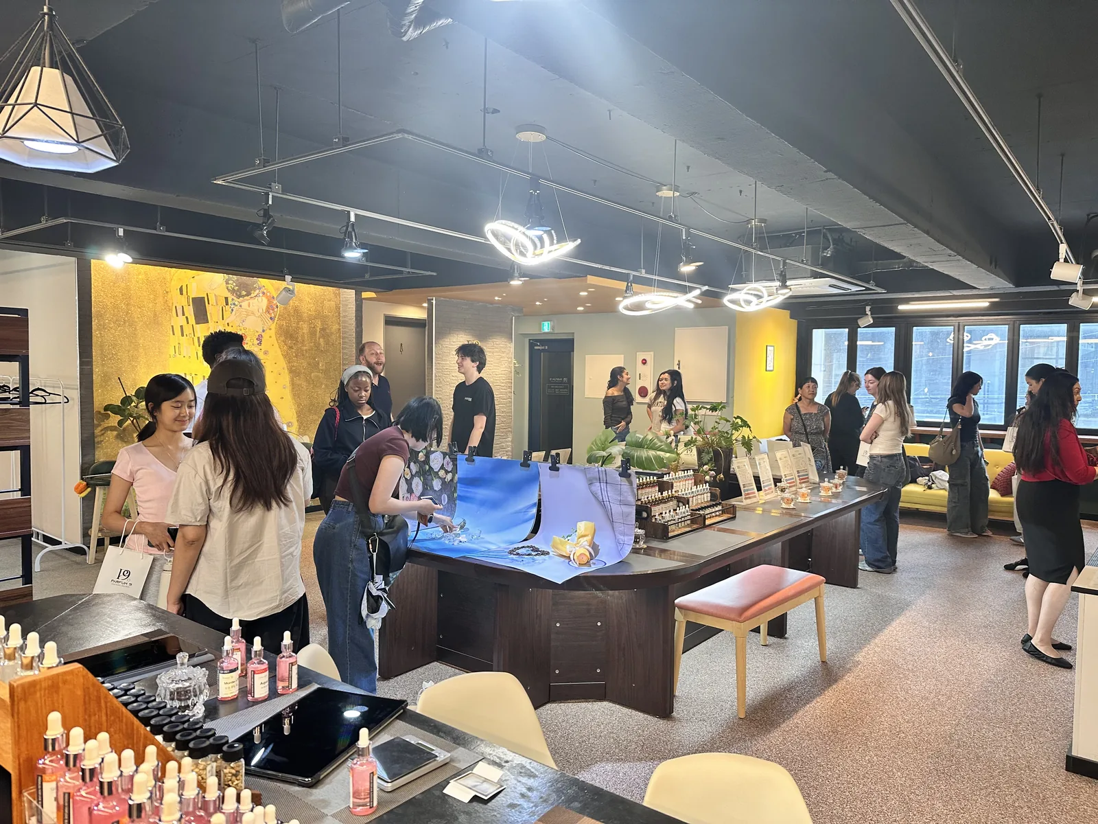 Group perfume workshop at Parfum9 in Hongdae Seoul